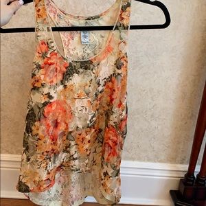 American Rag floral lace top